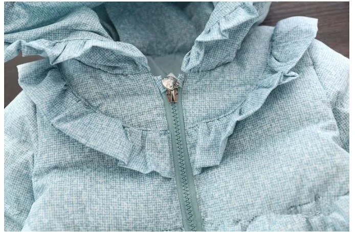 Зимнее пальто для девочек розовая куртка с капюшоном и белым утиным пухом, детские парки, верхняя одежда детская одежда высокого качества синего и серого цвета