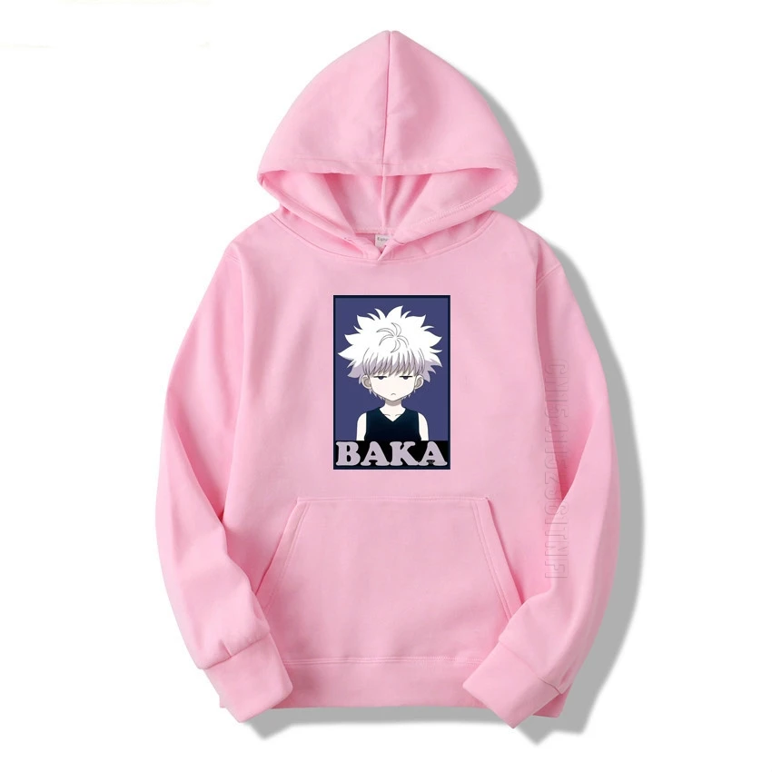 Худи унисекс Hunter X Killua Zoldyck Baka с мультяшным принтом | Мужская одежда