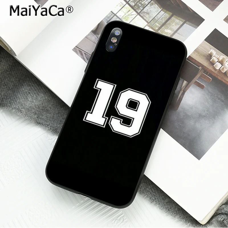 A9 MaiYaCa счастливое число и буква чехол для телефона iphone 11 Pro 11Pro MAX 8 7 6S Plus X XS MAX 5 5S SE XR - Цвет: A9