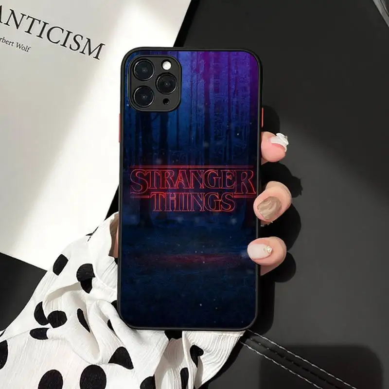 

cosas gratis Stranger things Phone Case matte transparent For iphone 7 8 11 12 plus mini x xs xr pro max cover
