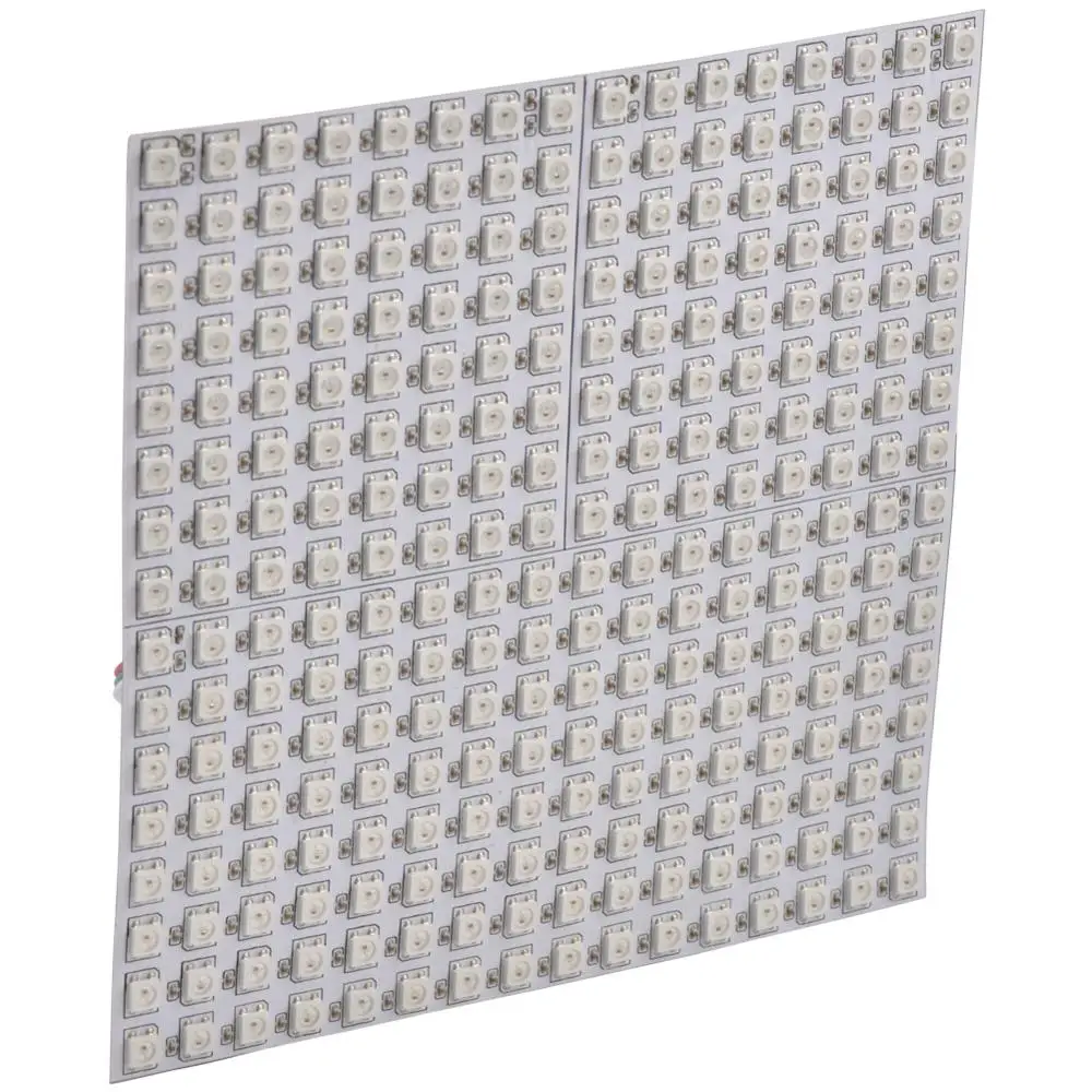 SK6812 16x16 8x32 8x8 WS2812B Панель 256 пикселей светодиодный запрограммирован Панель Экран WS2811 SMD 5050 светодиодный цифровой гибкая адресуемых DC5V