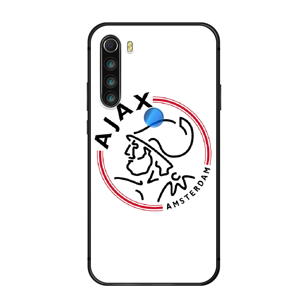 

Ajax Amsterdam AFC Phone Case Cover Hull For XIAOMI Redmi 7a 8a S2 K20 NOTE 5 5a 6 7 8 8t 9 9s pro max black prime silicone