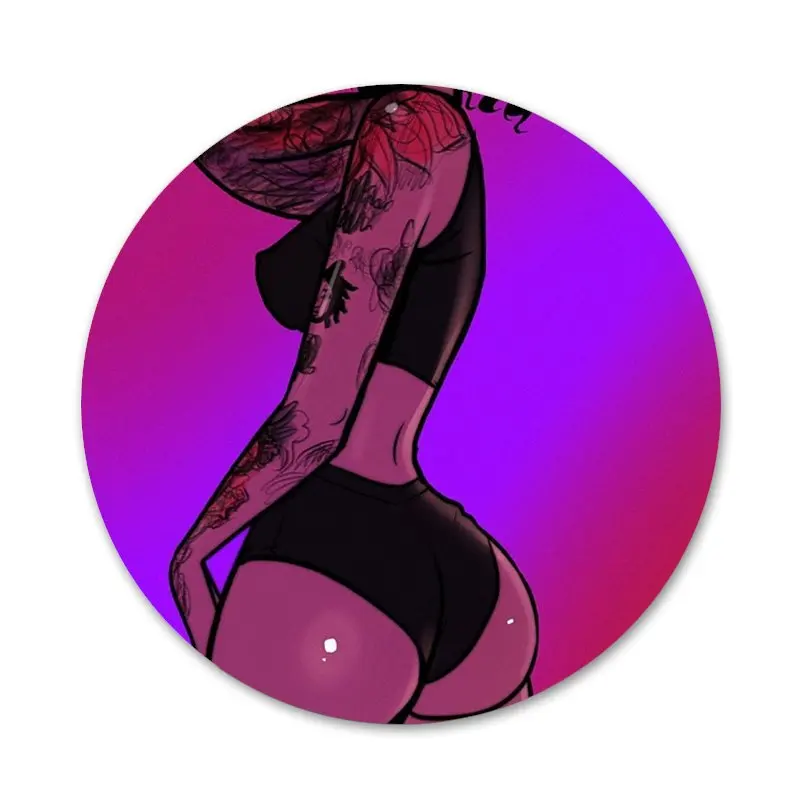 Сексуальная женская красная губа значок для горячей девушки аксессуары одежды