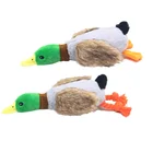 Забавная плюшевая игрушка-пищалка в форме утки для собак, Интерактивная жевательная игрушка для маленьких и средних собак, аксессуары для домашних животных