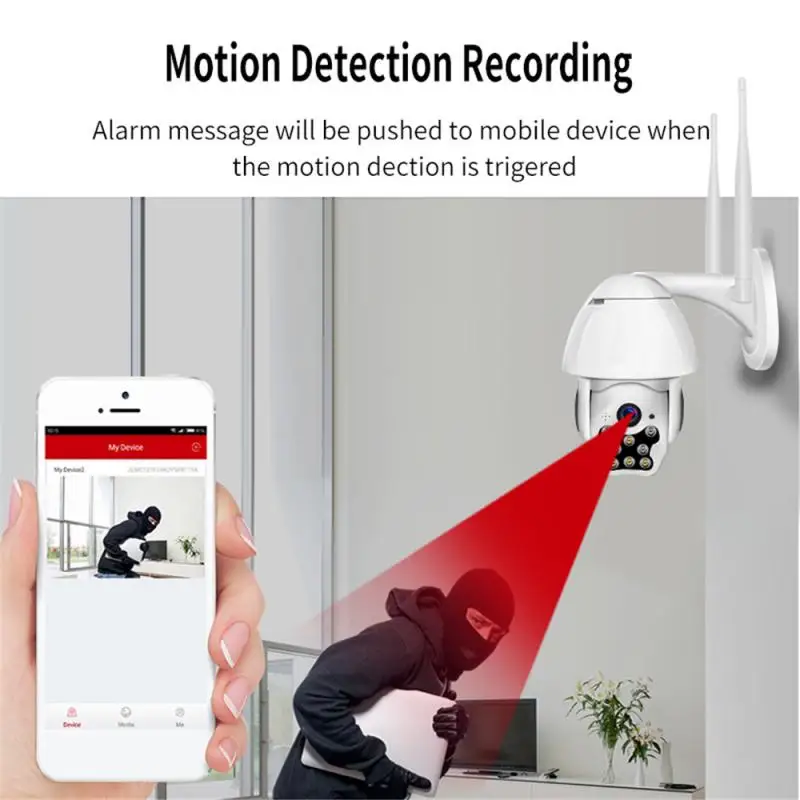 

1pc Newest 1080P PTZ IP Camera Outdoor Speed Dome Wireless Wifi Security Camera IR Night Video Network CCTV Surveillance Cameras