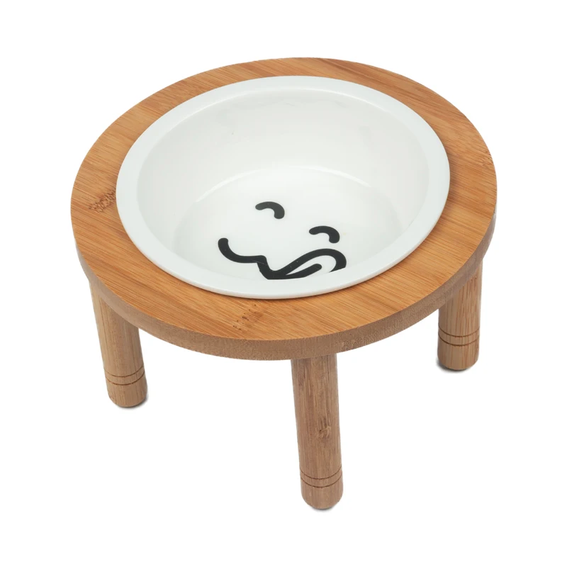 ПЭТ одна чаша стол для домашних животных высокий ножной собачий ошейник