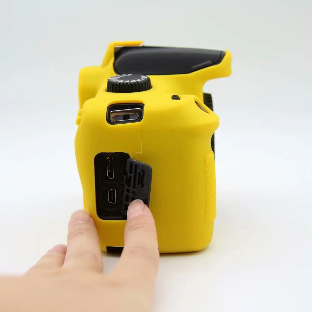 Силиконовая кожа брони чехол для камеры &amp 9H Закаленное стекло протектор экрана