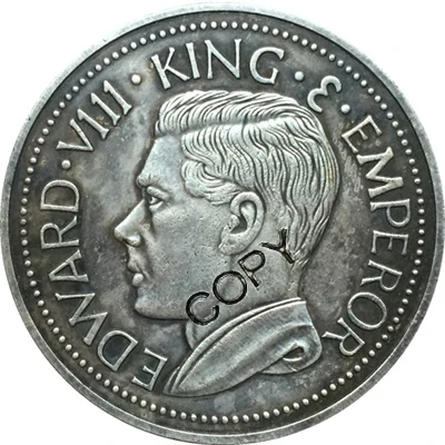 

1936 New Guinea 1 Crown (Edward VIII) coins COPY 38MM