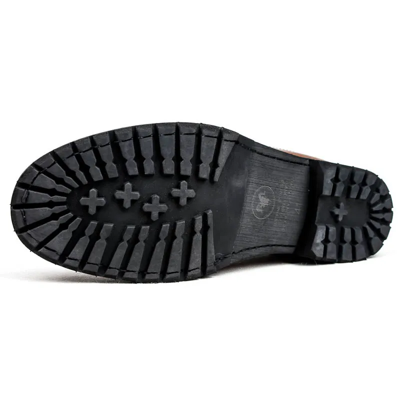 Броги мужские из натуральной коровьей кожи повседневные туфли на шнуровке