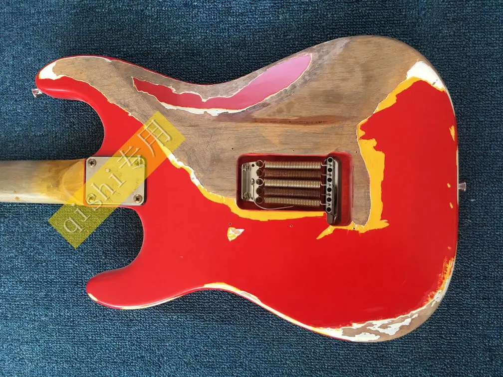 Винтажная гитара, высокое качество, электрическая гитара, сделано в розовом дереве, фингерборд, 21 цвет