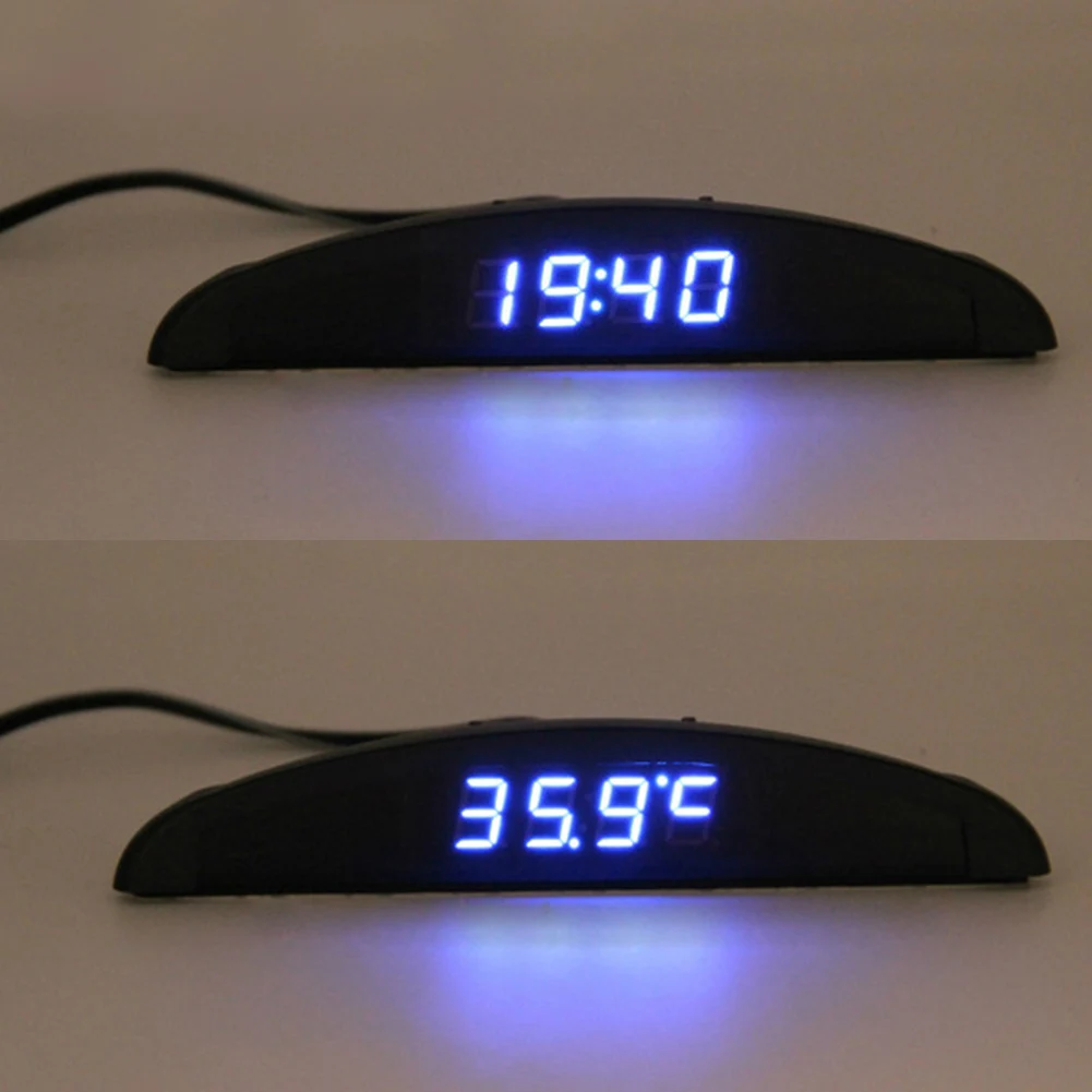 

Analysis 12V Alarm Function Led Multifunctional Digital Measurement Battery Powered Car Plastic Auto Electronic Clock