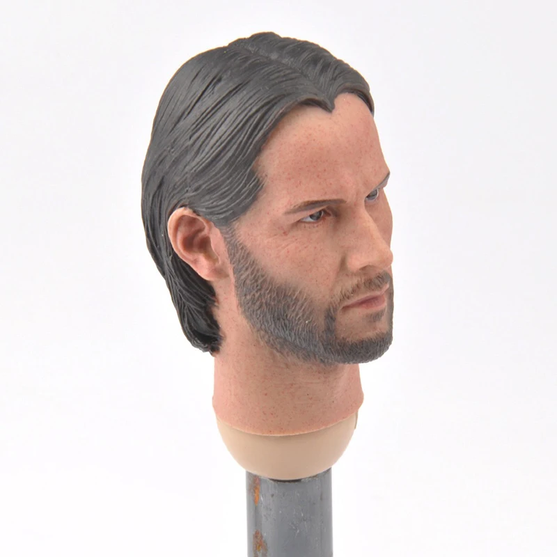

1/6 Killer Keanu Reeves Head Sculpt Carving Model for 12'' Male Action Figure Collectible Dolls Model