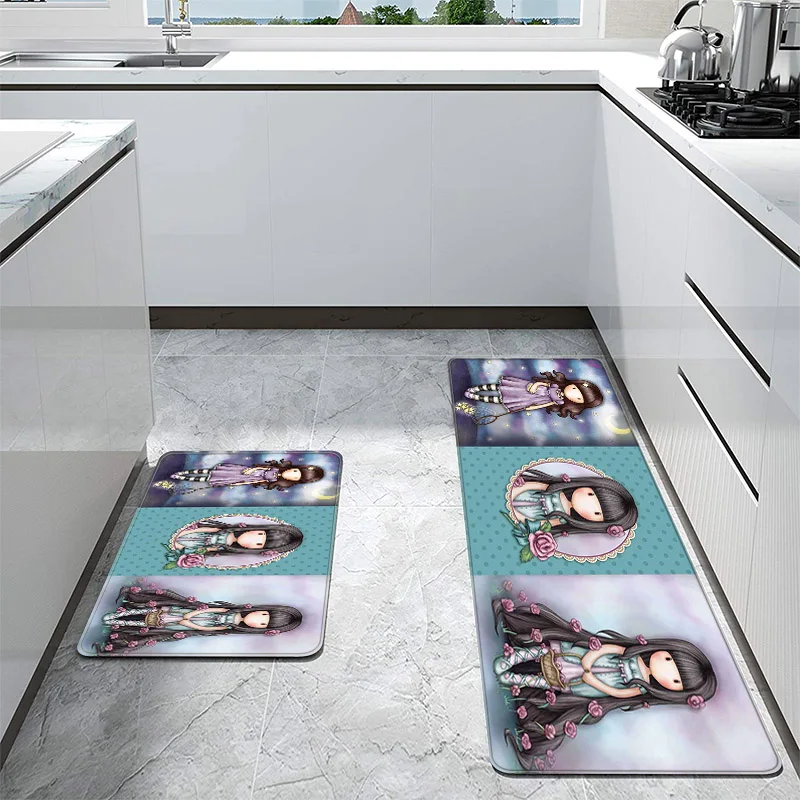 

Santoro Gorjuss Door Mat Home Entrance Hallway Bedroom Decor Non-slip Long Kitchen Doormat Balcony Flannel Living Room Carpet