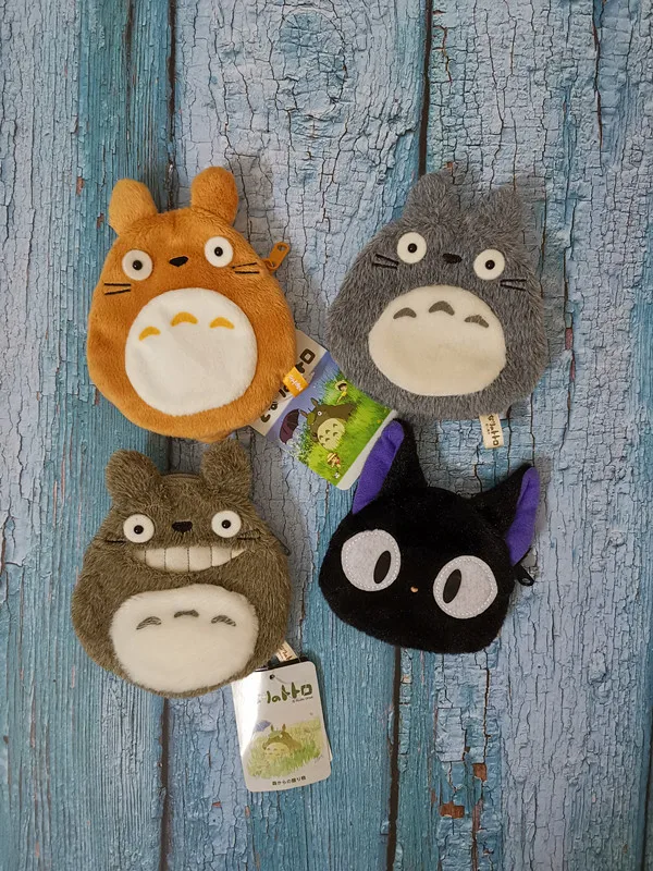 

Original Black Cat Jiji Family Cat Baby Kiki Wallet Delivery Service Totoro Plush Toys Cartoon Totoro Soft Plush Stuffe Gift