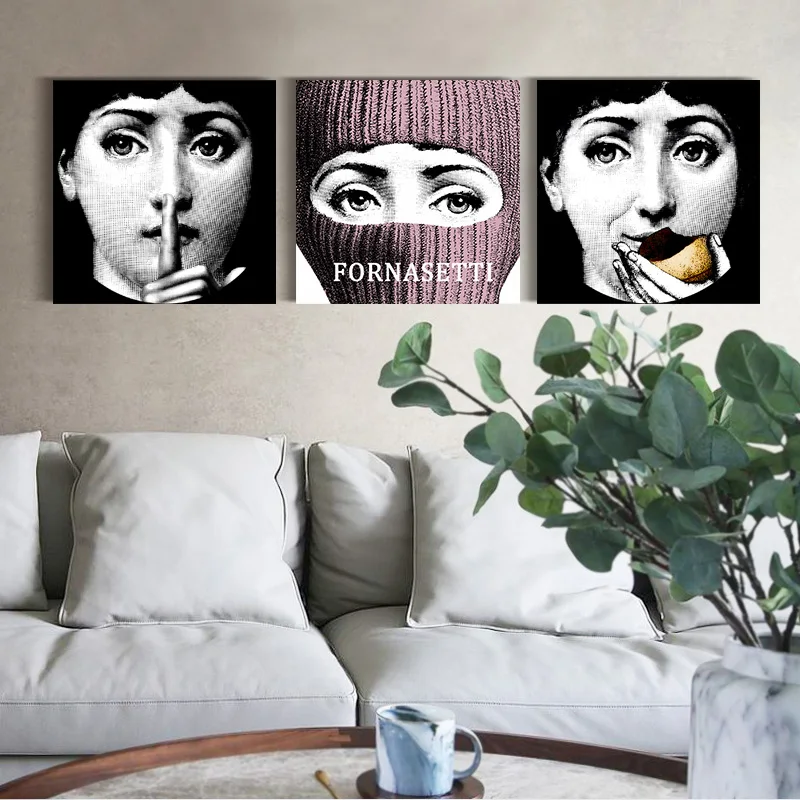 Decoracion fornazetti живопись Современные винтажные Ретро подарки настенные художественные цитаты Спальня Декор Арт Рисунок Фигуры с внутренней рамкой