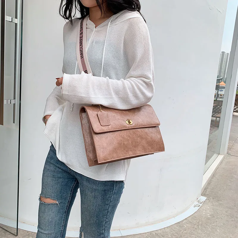 

Crossbody New Fashion Bags for Women Pu Leather Shoulder Bag High Quality Messenger Bags Large Capacity Designer Female Handbags