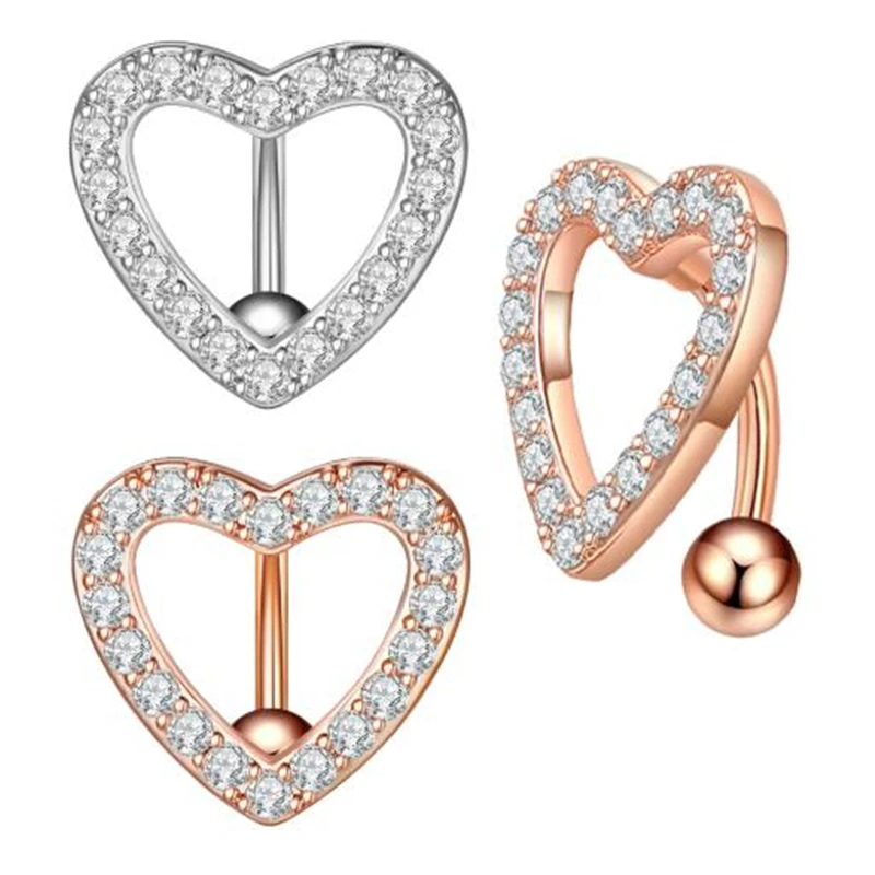 

Женское кольцо для пирсинга, из нержавеющей стали под розовое золото