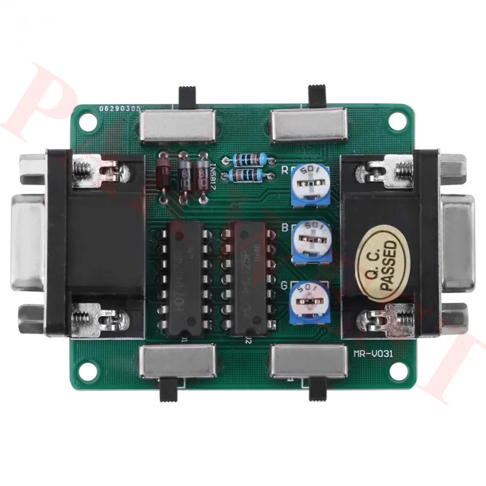 Горячая распродажа сканлайнового генератора Arcade Screen VGA Connection Scan Line Video Effect Power Supply для ретро игроков.