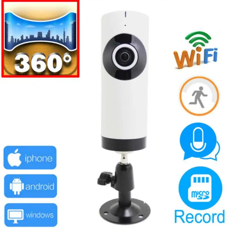 Ip камера wifi 720p панорамная 360 видеонаблюдения Мини Беспроводная ipcam camaras de seguridad