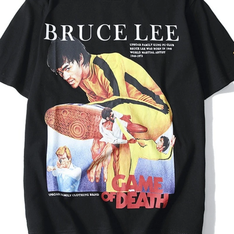 

2021 Cool Design T Shirt Men Chinese Kung Fu Printed Short Sleeve Homme Parodi Tshirts Classic Hip Hop Graphic Tees Streetwear