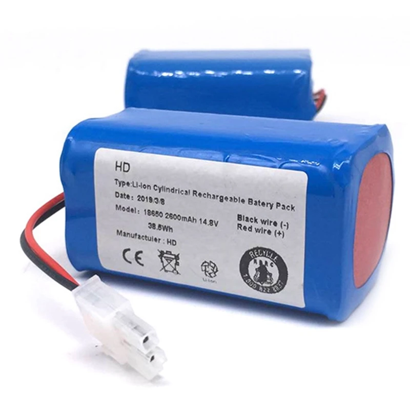 Аккумуляторная батарея 2x фильтр + 2 x щетка 14 8 V 2800Mah Роботизированный пылесос