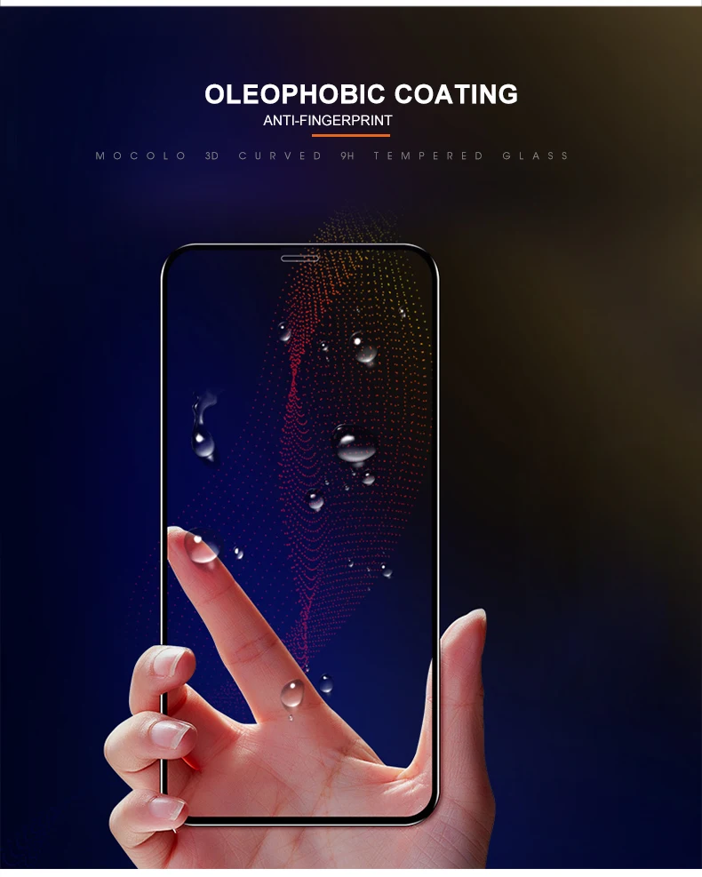 Mocolo 3D изогнутое полное клей стекло для iPhone 11 Закаленное стекло пленка 9H полное покрытие протектор экрана для iPhone 11 PRO MAX анти-масло