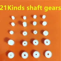 all kinds plastic shaft gears group 2 motor teeth axis gears sets 1mm 2mm hole diameter diy helicopter robot toys dropshipping