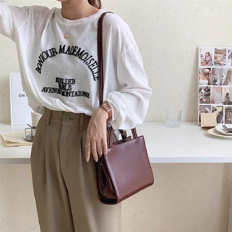 

Lock detachable handle bag female fashion stereotyped handbags with handle one-shoulder messenger bag all-match small square bag