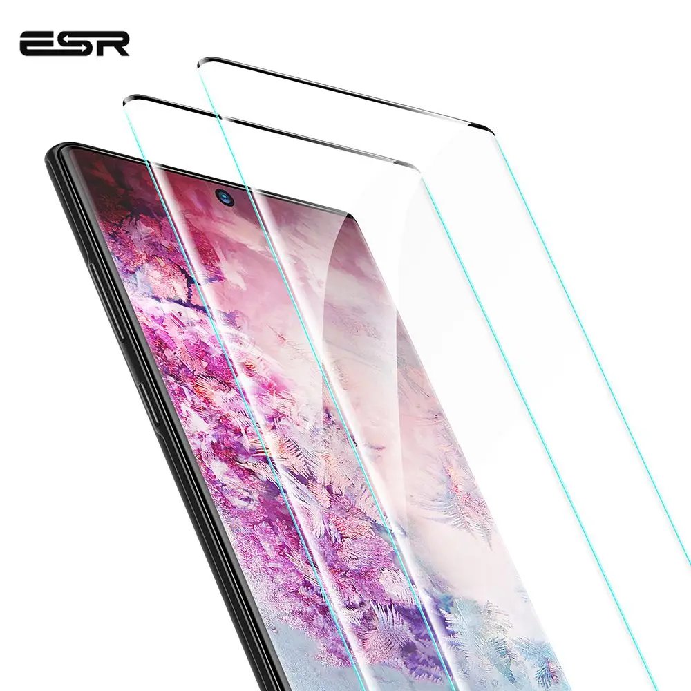 2 шт./лот ESR закаленное стекло для samsung Note 10 Note 10+ защита экрана полное покрытие стеклянная пленка для samsung Note 10 Plus 5G