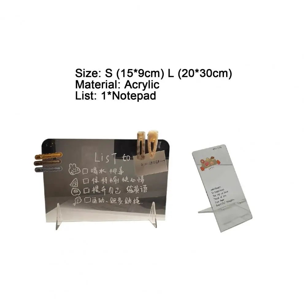 

Creative Transparent Acrylic Note Board Student Message Board Portable Writing Board Memo Board Memo Home