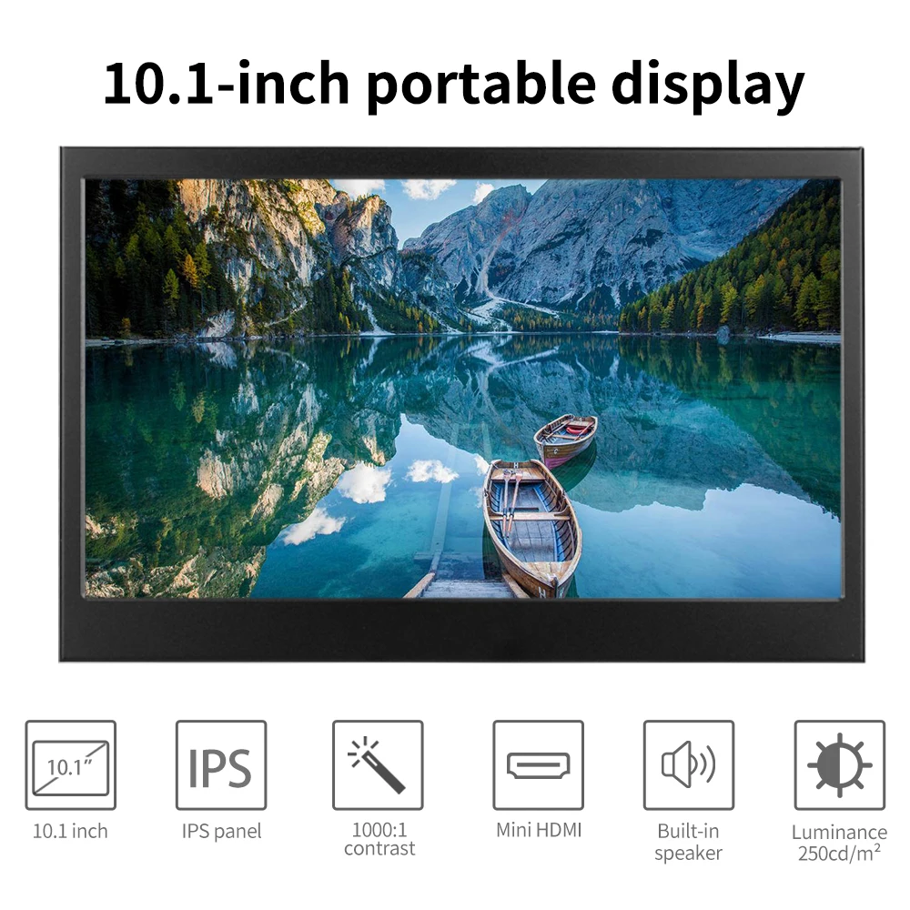 10 1″ portable monitor 2k touch screen pc monitor 11 61080p lcd monitor gamer hdmi compatible for laptop phone xbox switch ps4 free global sh