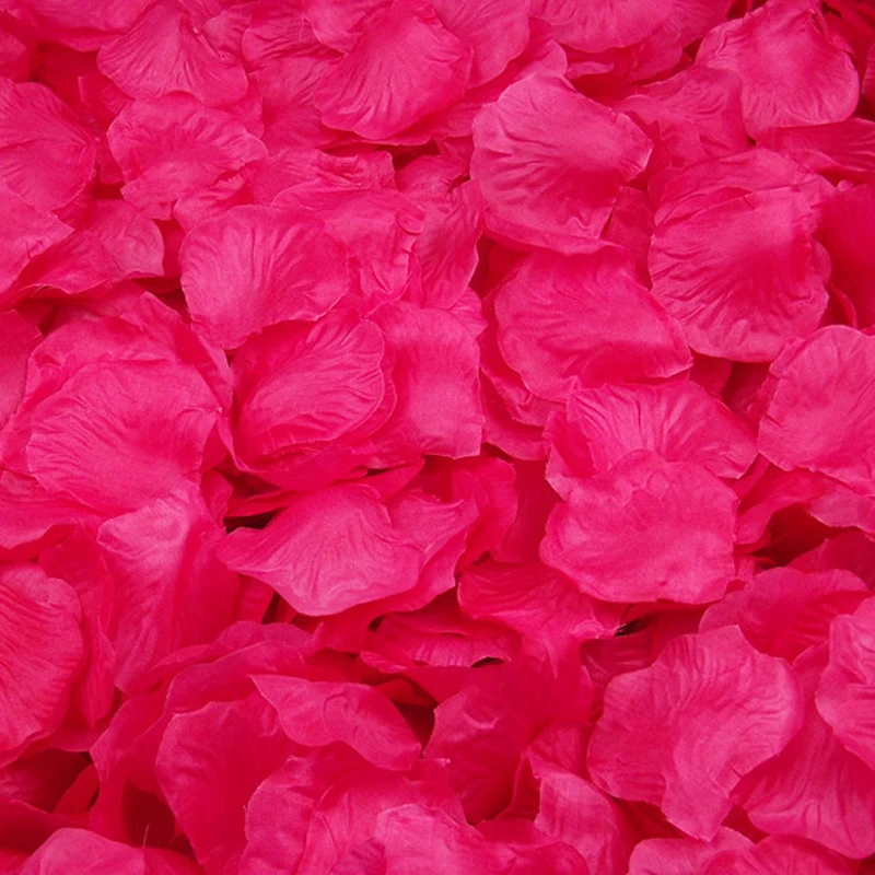 500 шт./лот 5*5 см шелковые лепестки роз для свадебного украшения романтические