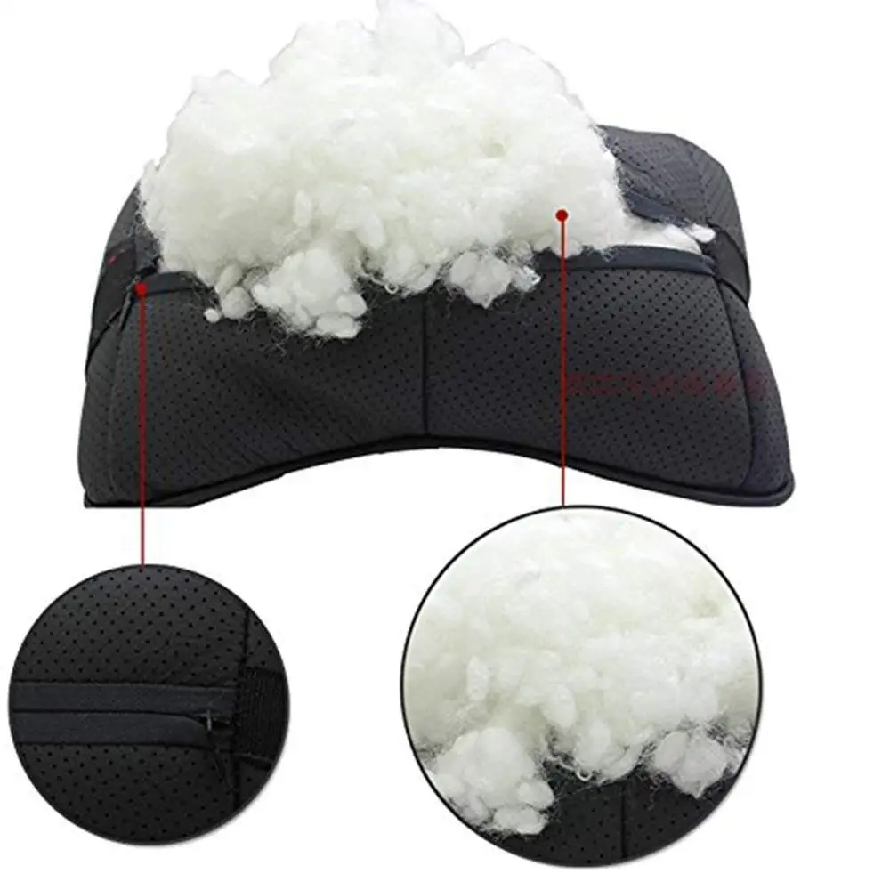 2Pcs Car Neck Pillow Genuine Leather Pillows Cushion Seat Head rest protection Resting pillow For Audi kia Most cars | Автомобили и