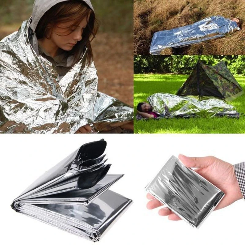 

Outdoor Emergency Blankets Hiking Tourism and Camping Portable Thermal Blanket Mylar Space Blanket First Aid Survival Tools