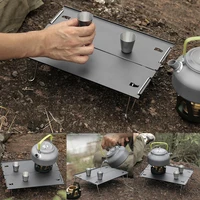 outdoor aluminum plate table camping portable folding table mini splicing aluminum alloy barbecue table camping tea table