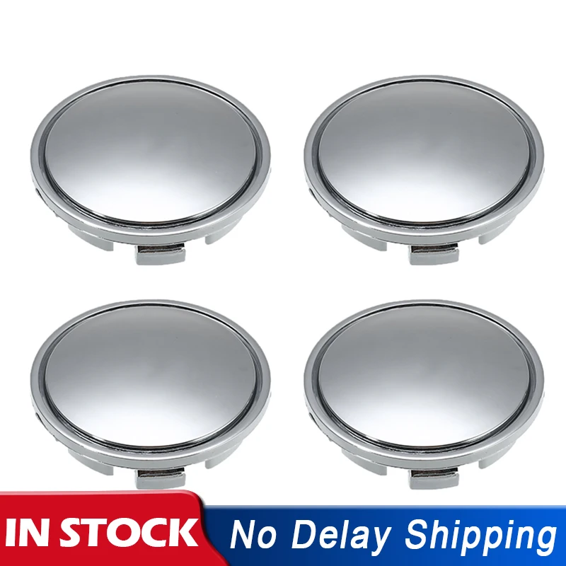 4 шт./компл. 65 мм Универсальная Центральная крышка колеса ступицы ABS Хромированная