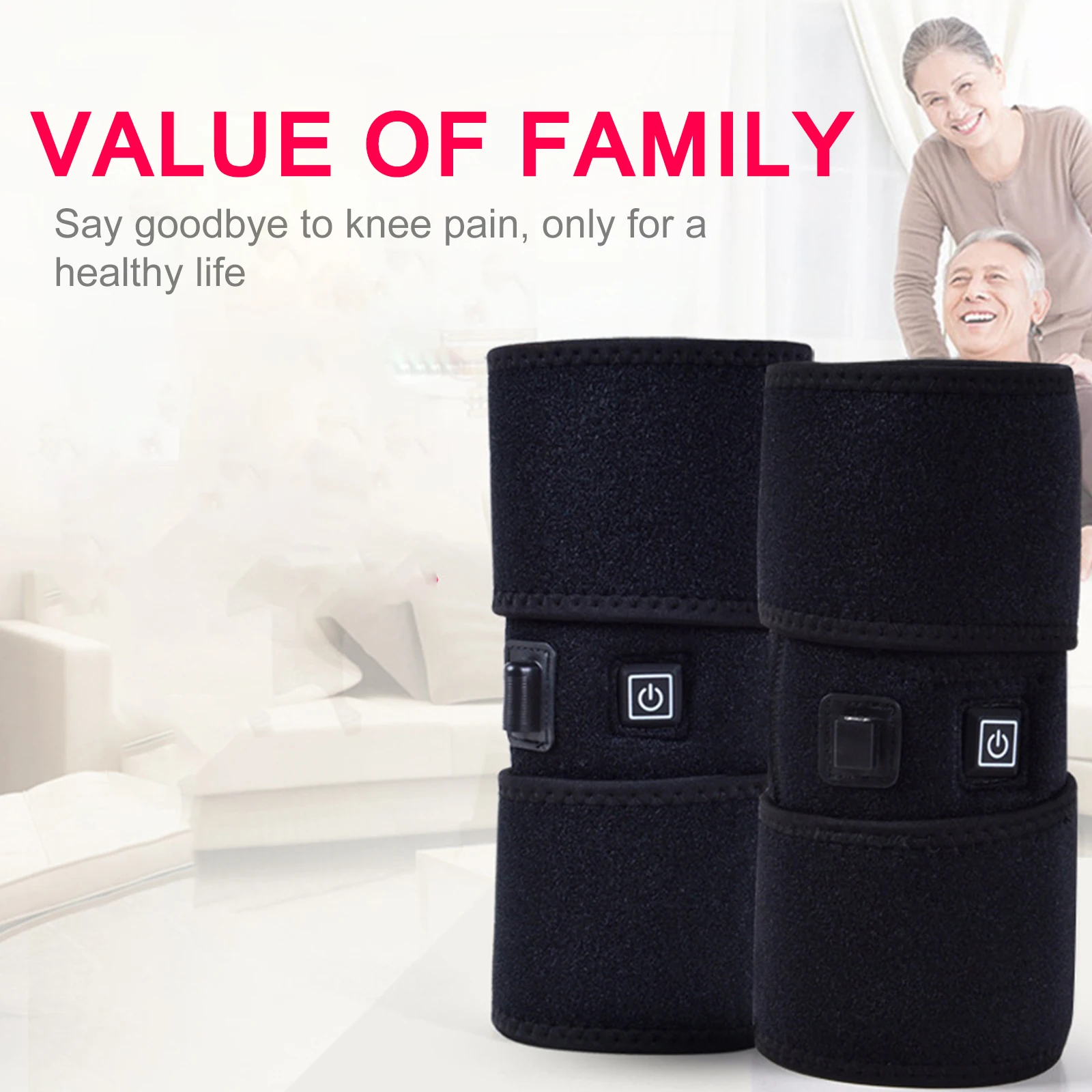 

Electric Heating Knee Massager Far Infrared Joint Brace Support Back Shoulder Massage Elbow Knee Treatment