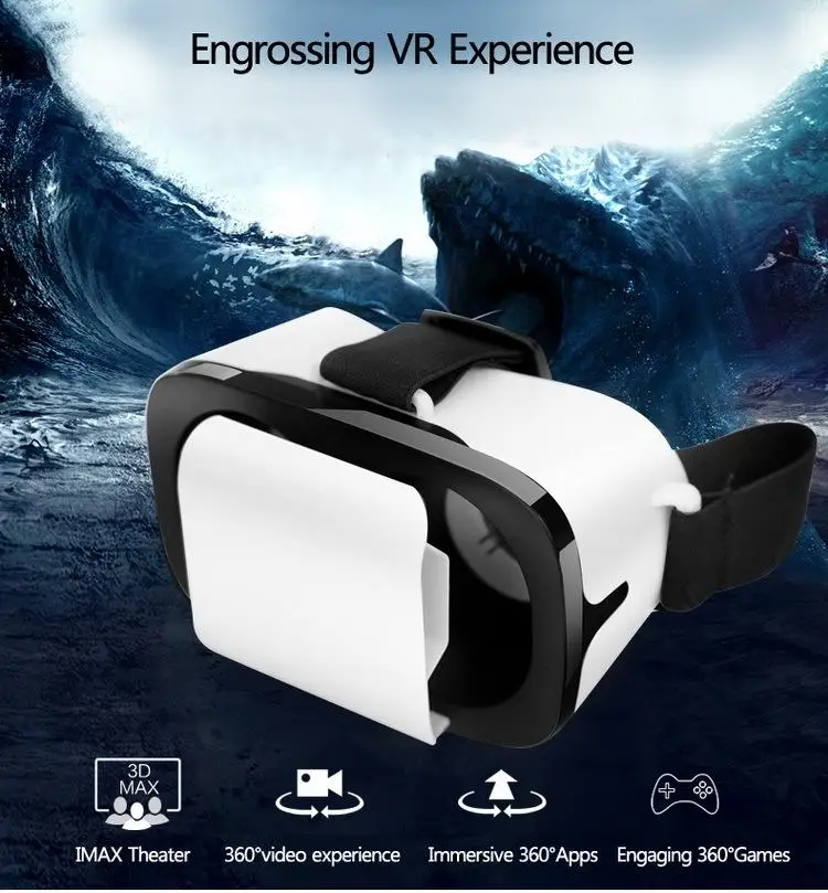 3D VR Очки виртуальной реальности 3D очки Близорукость на голову для 4,0-6,1 дюймов мобильного телефона для iPhone6 Plus