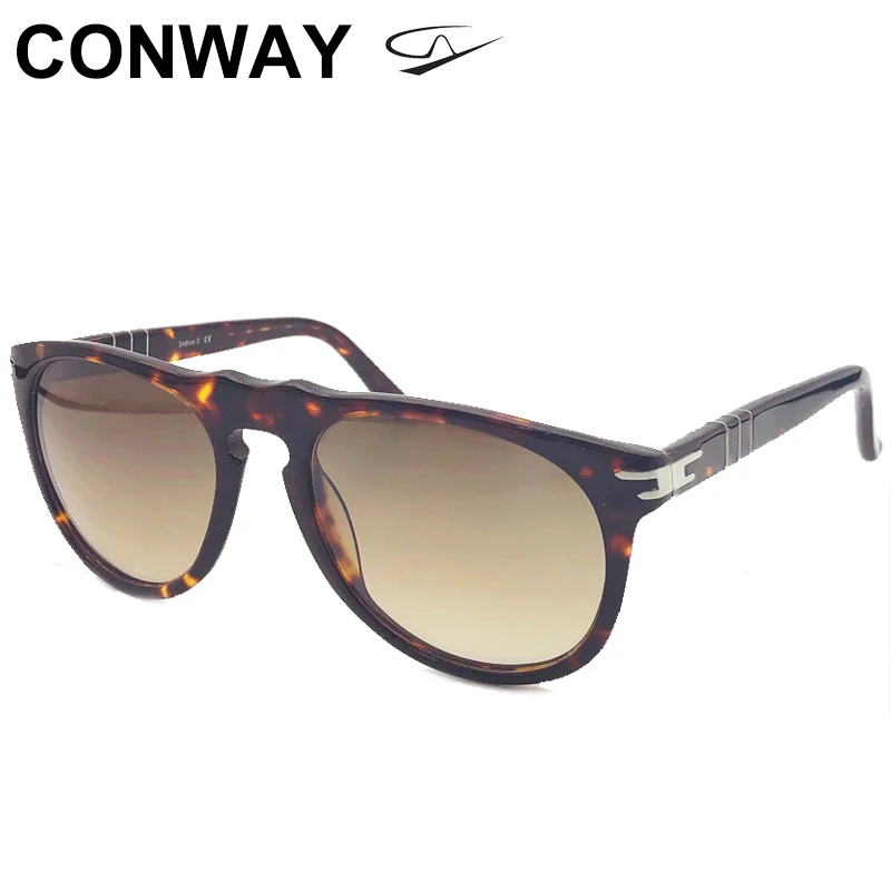 Большие Круглые Солнцезащитные очки Conway для женщин и мужчин вождения с УФ
