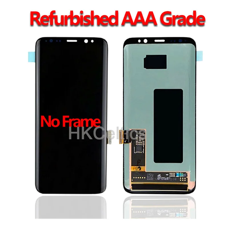AMOLED S8 ЖК-дисплей с рамкой для SAMSUNG Galaxy S8 G950 G950F дисплей S8 Plus G955 G955F сенсорный экран дигитайзер не горит