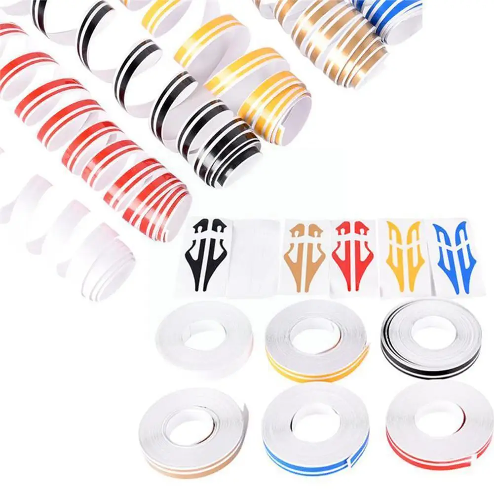 

General Pinstripe Tape Decal Vinyl Car Stickers Gold Garland Motorcycle Sticker Car Double Steamline Silver Decoration Acce U8D3