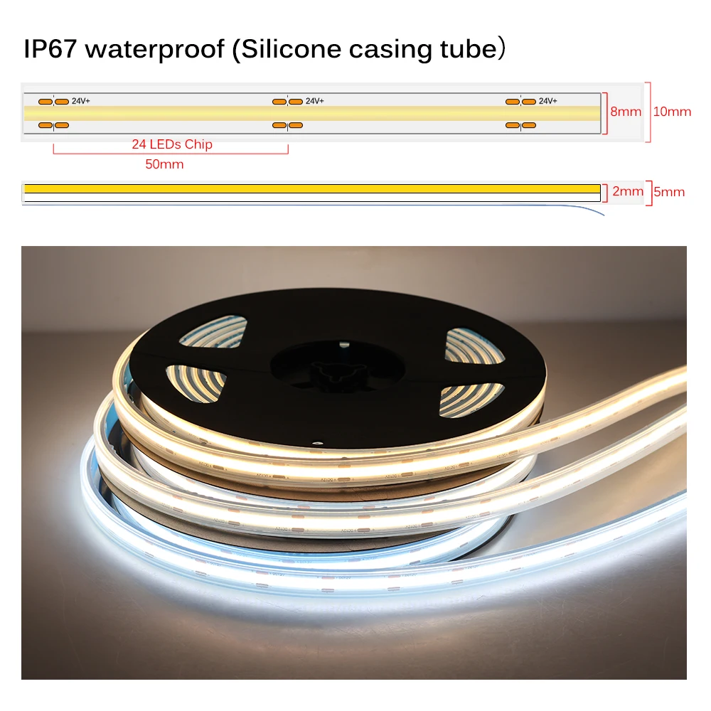 Светодиодная ленсветильник с монолитным блоком светодиодов 480 высокая плотность