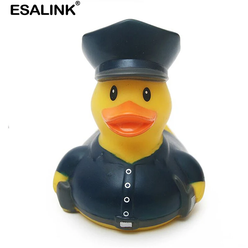 ESALINK 8 10 см плавающая утка полицейские бейсбольные пожарные резиновая