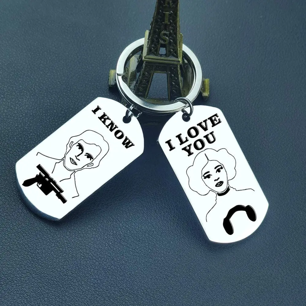 Парный пазл брелок для ключей подарки я люблю тебя знаю на день Святого Валентина