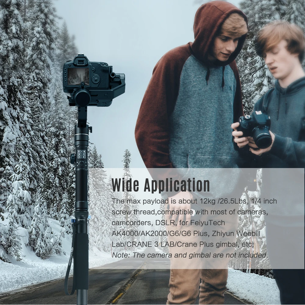 Гибкий монопод FeiyuTech для камеры кронштейн трубка 1/4 дюйма винтовое крепление Canon