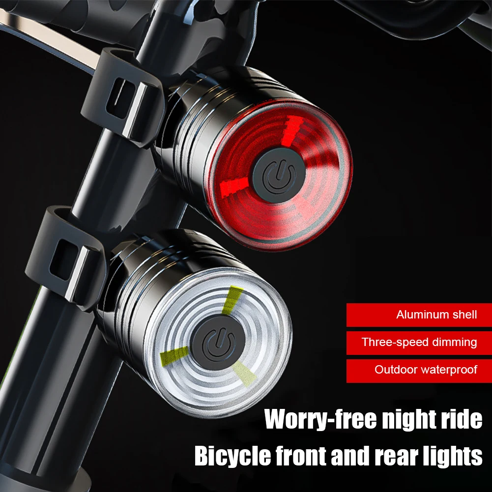

Waterproof Bicycle Cycling Lights Taillights LED Laser Safety Warning Bicycle Lights Bicycle Tail Bicycle Accessories Light
