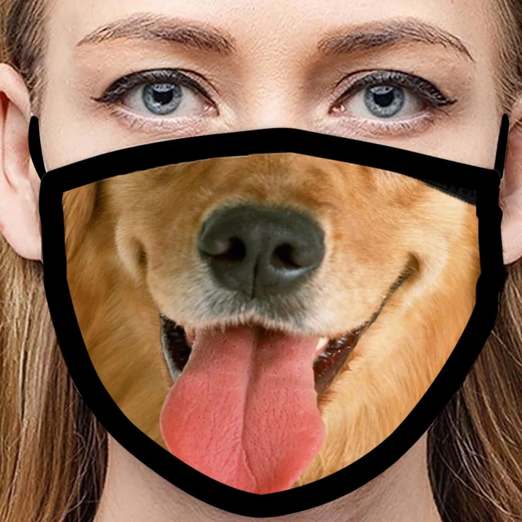 1 шт. маска для лица с принтом животных | Дом и сад