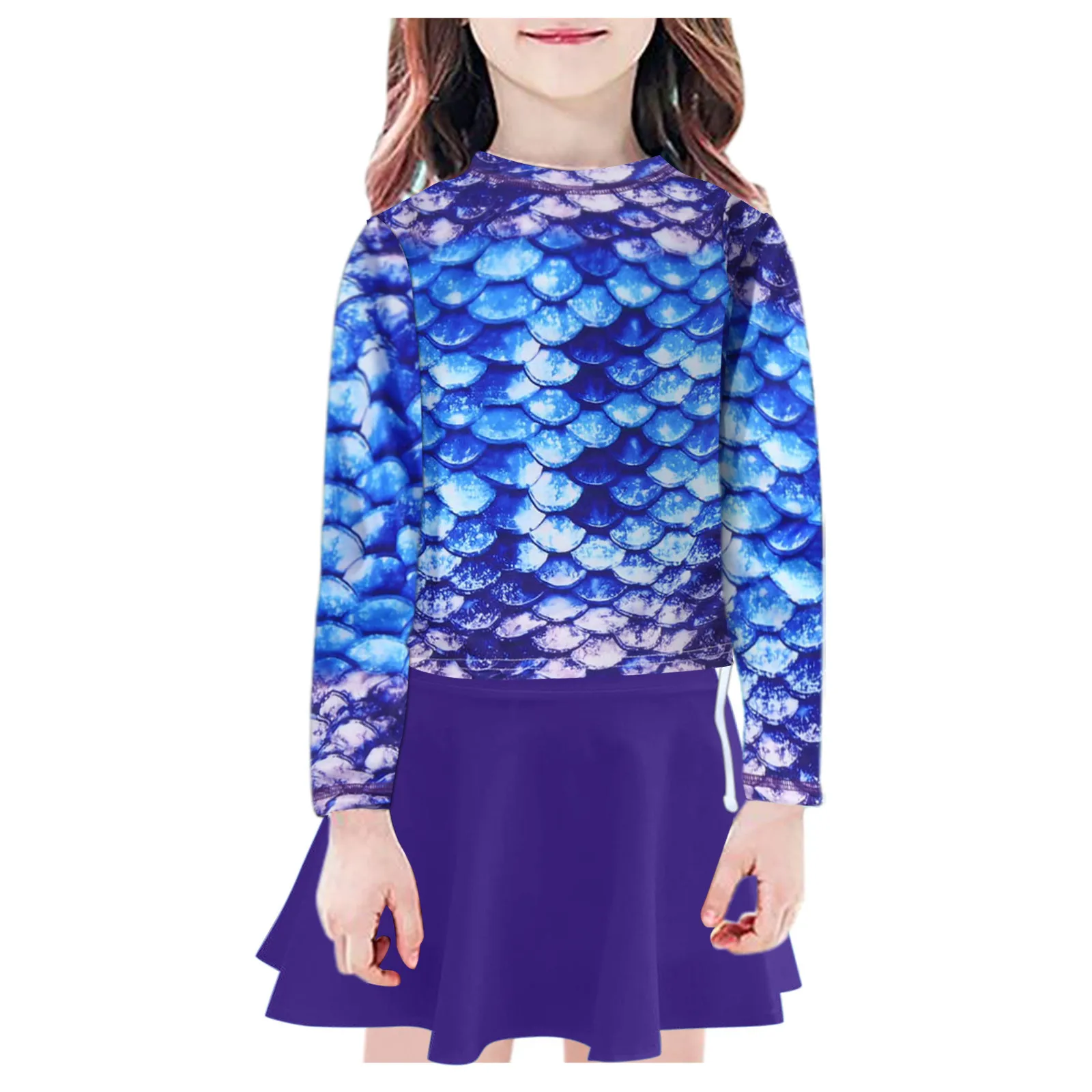 Детский купальник детская одежда для маленьких девочек купальный костюм русалки