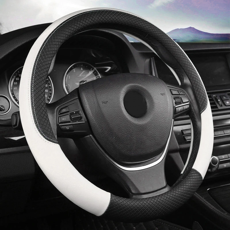 

Car Steering Wheel Cover Leather Car steering sleeve Car Accessories Auto Steering-Weel covers Auto Interior Accessaries