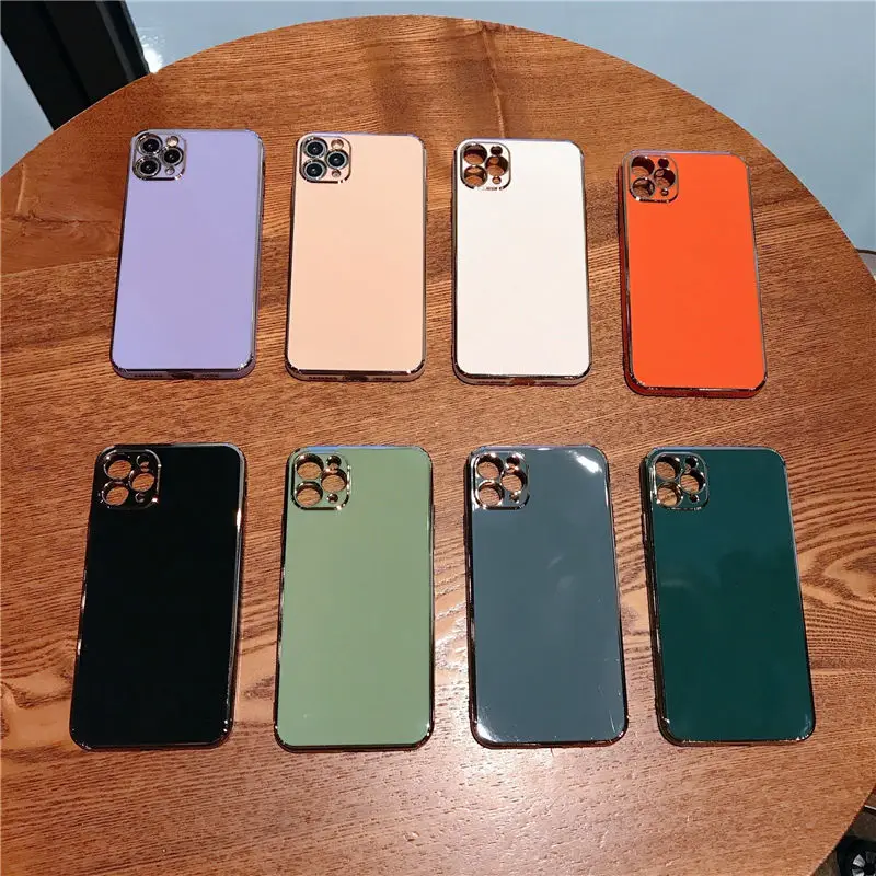 

Luxury Plating Silica gel soft Mobile phone Case For iphone XR X XS Max 6 6S 7 8 Plus 11Pro Fashion Cell Phone 11 Case NEW